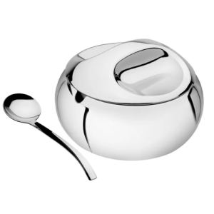 Azucarero Tramontina De Acero Inoxidable Con Cuchara