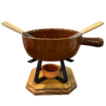 Fondue completo con Mechero en ceramica y pinchos